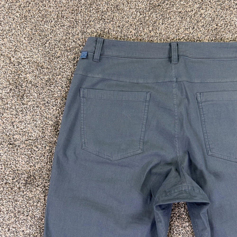 Lululemon Commission Pants Mens 31 Slim Fit Blue Chino Technical Trousers M5670S - Picture 5 of 11